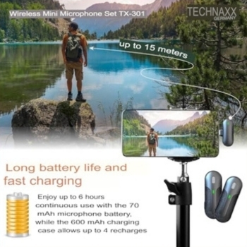 Techanaxx - mini microphone TX301 